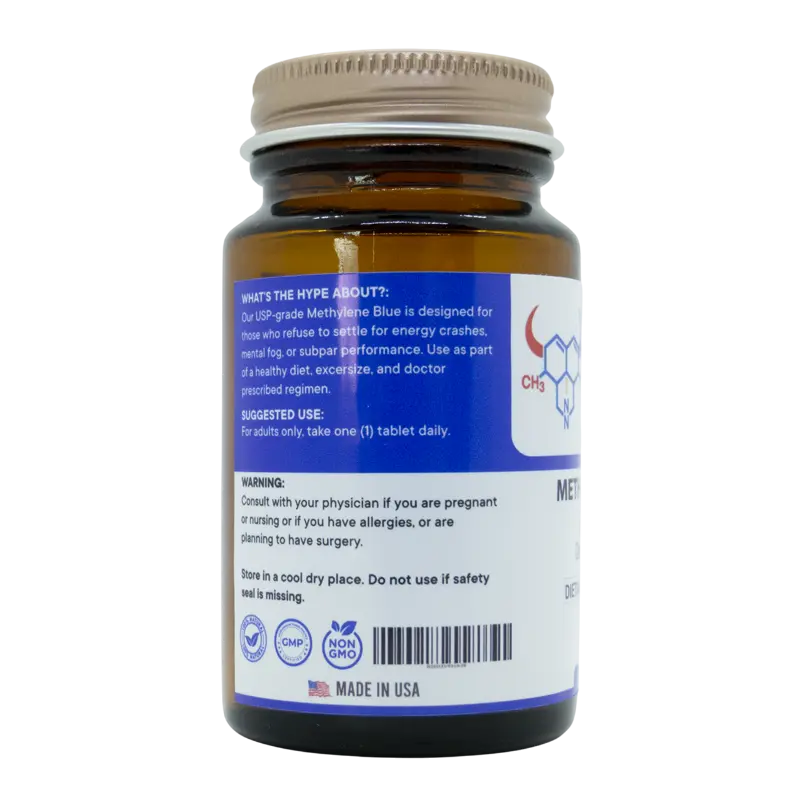 Redox Blue Methylene Blue Tablets 10mg 60 count